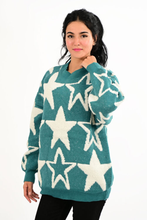 Sweater with Stars Pattern